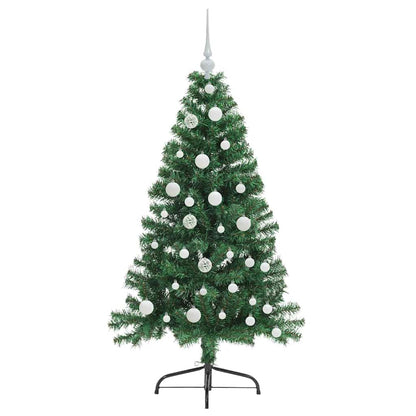Artificial Pre-lit Christmas Tree Green 120 cm PVC
