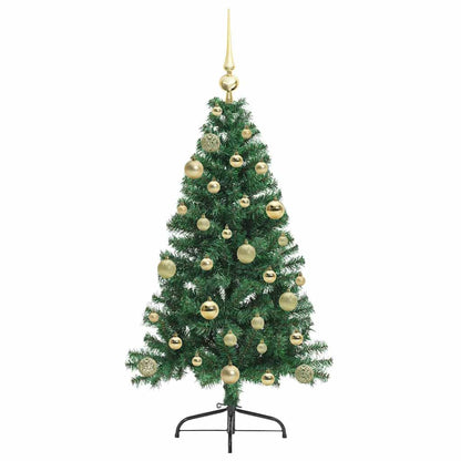 Artificial Pre-lit Christmas Tree Green 120 cm PVC