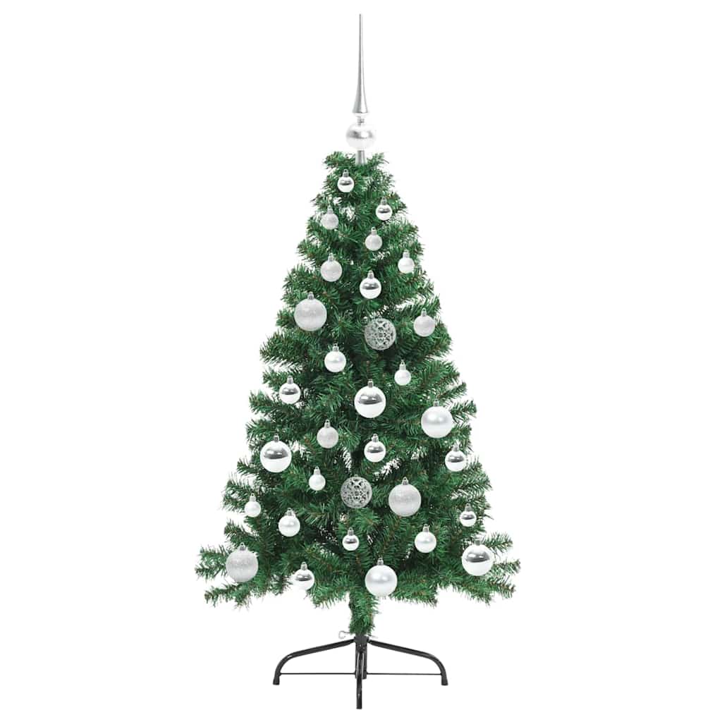 Artificial Pre-lit Christmas Tree Green 120 cm PVC