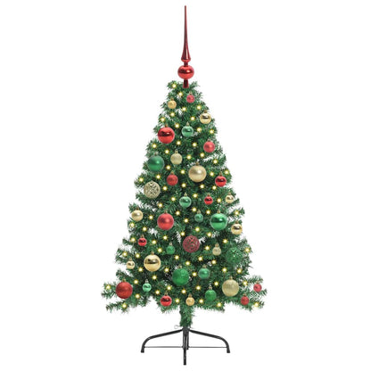 Artificial Pre-lit Christmas Tree Green 120 cm PVC