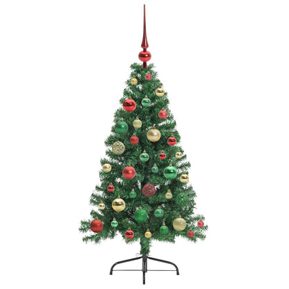 Artificial Pre-lit Christmas Tree Green 120 cm PVC