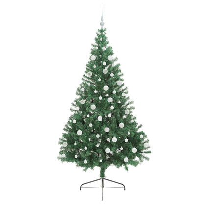 Artificial Pre-lit Christmas Tree Green 180 cm PVC