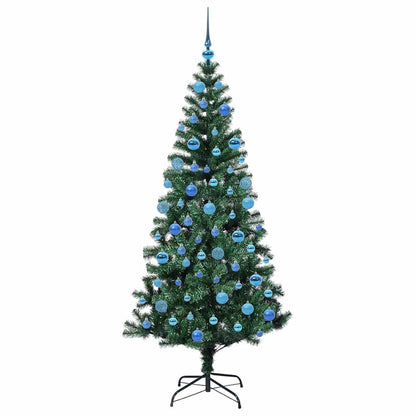Artificial Pre-lit Christmas Tree Green 180 cm PVC