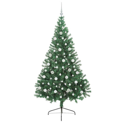 Artificial Pre-lit Christmas Tree Green 210 cm PVC