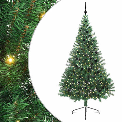 Artificial Pre-lit Christmas Tree Green 240 cm PVC