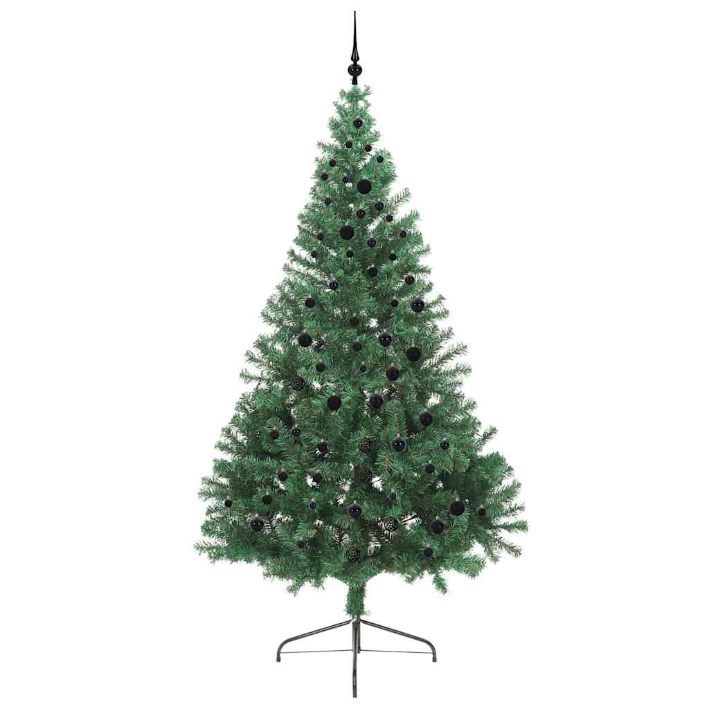 Artificial Pre-lit Christmas Tree Green 240 cm PVC