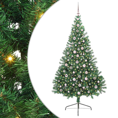 Artificial Pre-lit Christmas Tree Green 240 cm PVC