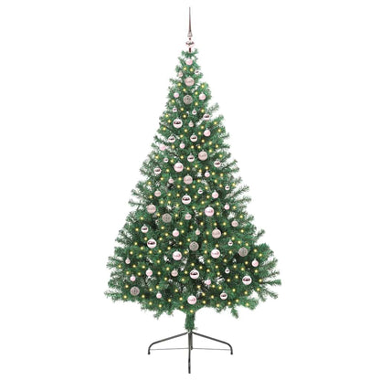 Artificial Pre-lit Christmas Tree Green 240 cm PVC