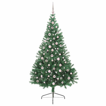 Artificial Pre-lit Christmas Tree Green 240 cm PVC