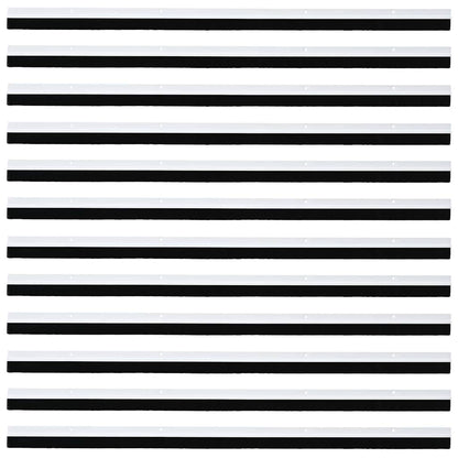 Screw-on Door Brush Seals 12 pcs White 100 cm Aluminium Alloy