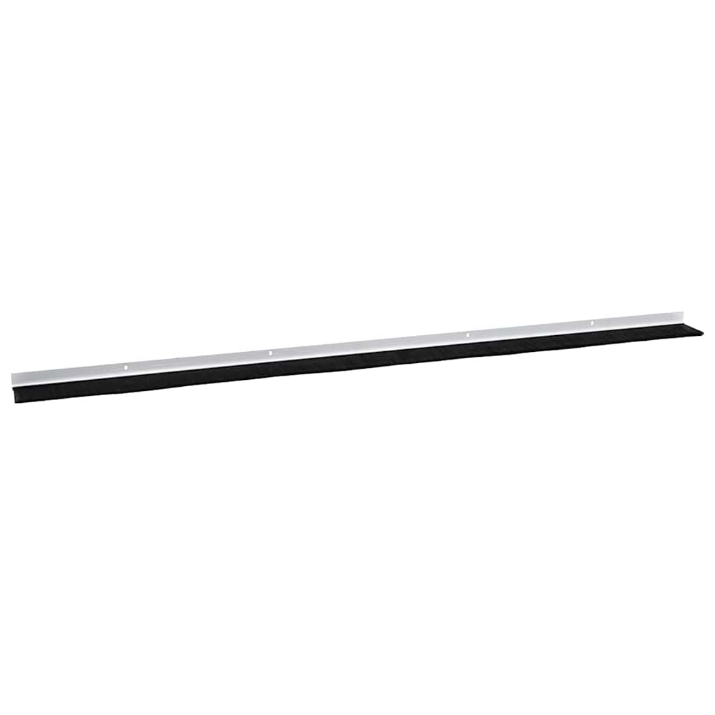Screw-on Door Brush Seals 2 pcs White 100 cm Aluminium Alloy