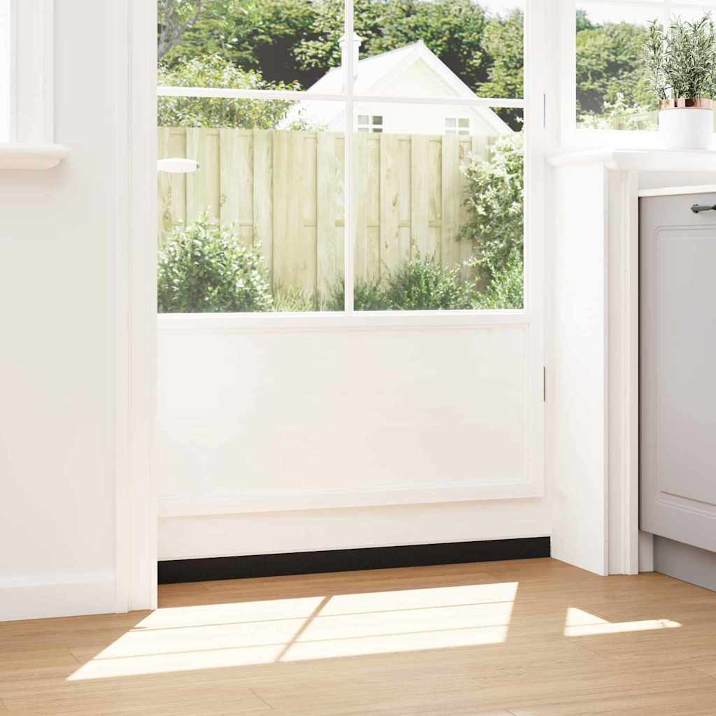 Screw-on Door Brush Seals 6 pcs White 100 cm Aluminium Alloy