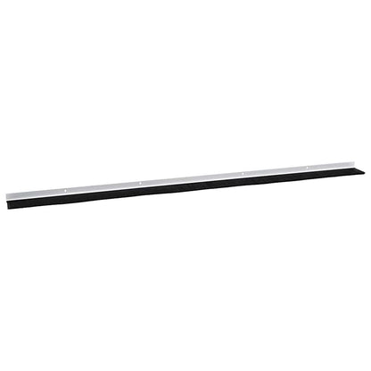 Screw-on Door Brush Seals 12 pcs White 100 cm Aluminium Alloy