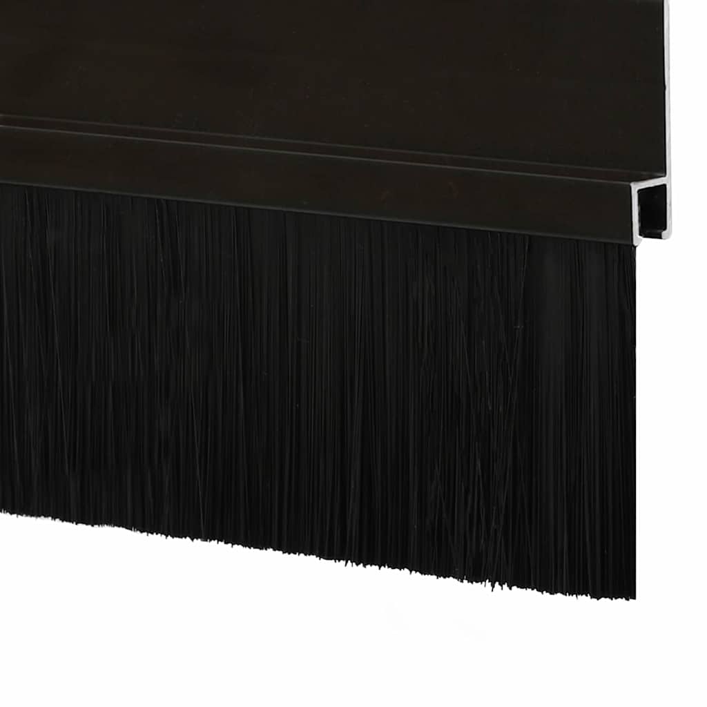 Self-adhesive Door Brush Seals 2 pcs Black 100 cm
