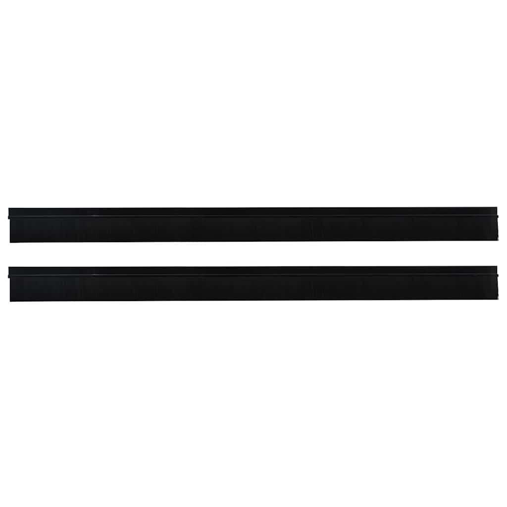 Self-adhesive Door Brush Seals 2 pcs Black 100 cm