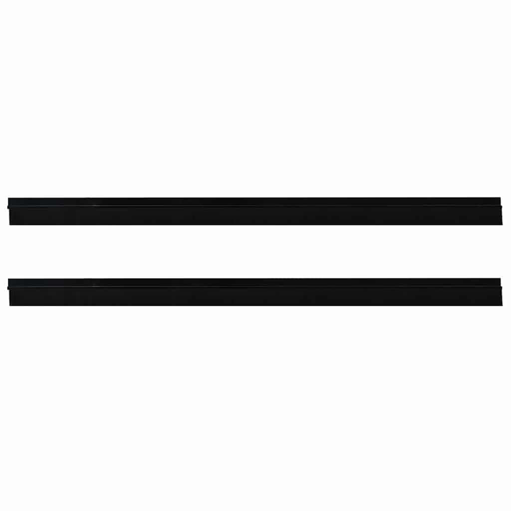 Self-adhesive Door Brush Seals 2 pcs Black 100 cm