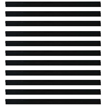 Self-adhesive Door Brush Seals 12 pcs Black 100 cm