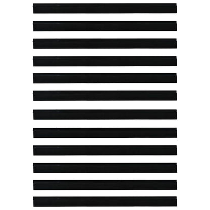 Self-adhesive Door Brush Seals 12 pcs Black 100 cm