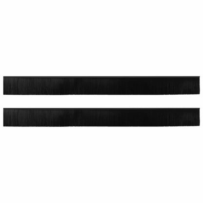 Self-adhesive Door Brush Seals 2 pcs Black 100 cm