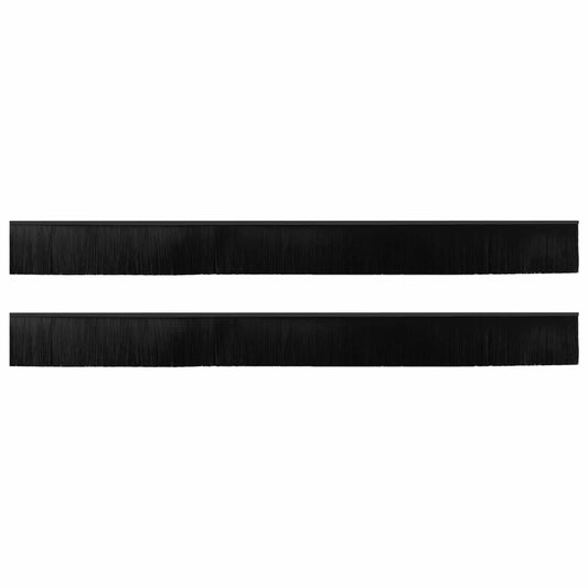 Self-adhesive Door Brush Seals 2 pcs Black 100 cm