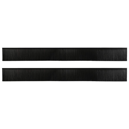 Self-adhesive Door Brush Seals 2 pcs Black 100 cm