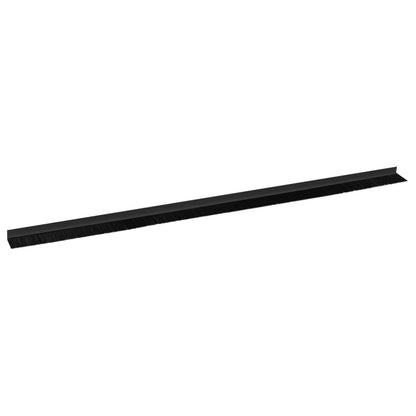 Self-adhesive Door Brush Seals 6 pcs Black 100 cm