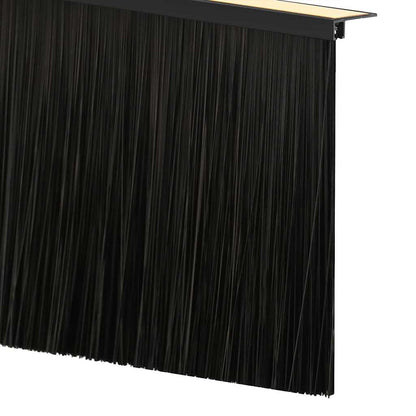 Self-adhesive Door Brush Seals 6 pcs Black 100 cm