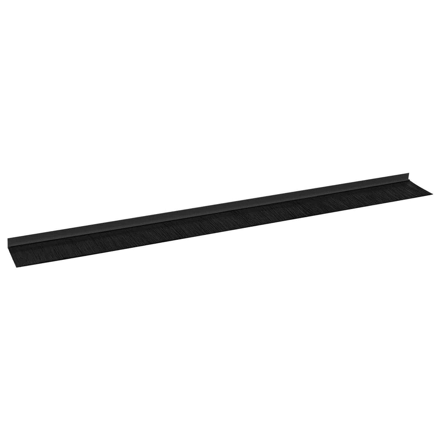 Self-adhesive Door Brush Seals 12 pcs Black 100 cm