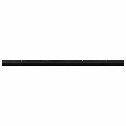 Screw-on Door Brush Seals 2 pcs Black 100 cm Aluminium Alloy