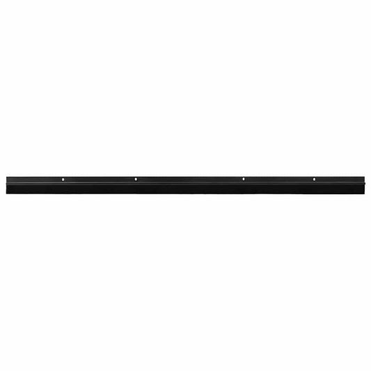 Screw-on Door Brush Seals 2 pcs Black 100 cm Aluminium Alloy
