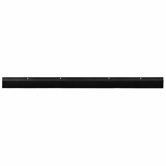 Screw-on Door Brush Seals 2 pcs Black 100 cm Aluminium Alloy