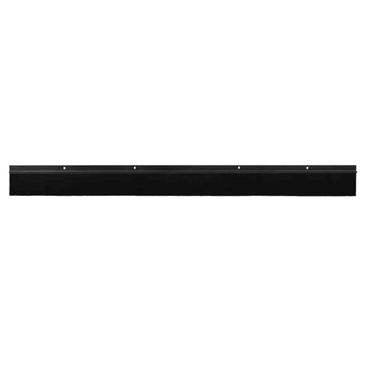 Screw-on Door Brush Seals 2 pcs Black 100 cm Aluminium Alloy