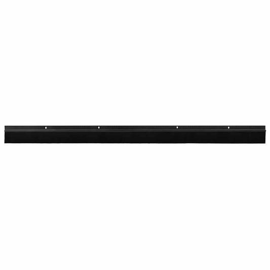 Screw-on Door Brush Seals 6 pcs Black 100 cm Aluminium Alloy