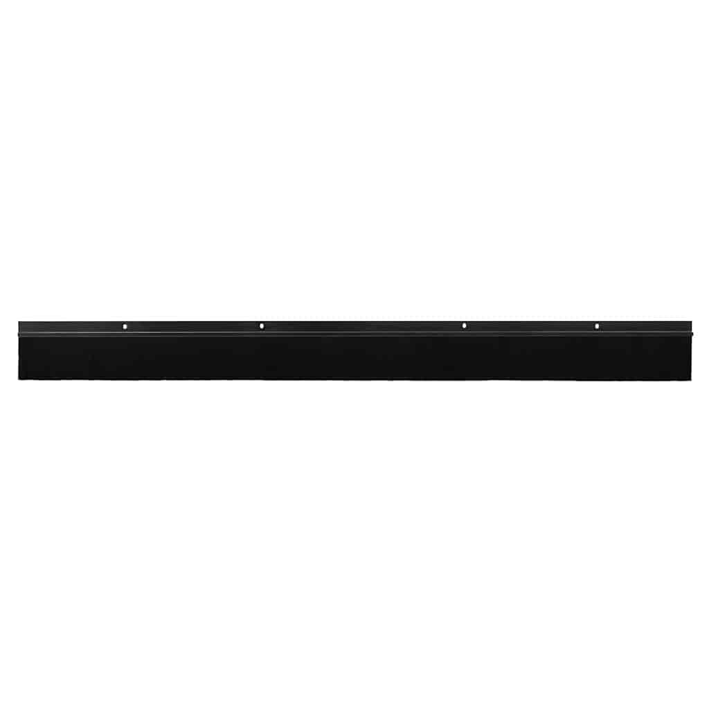 Screw-on Door Brush Seals 6 pcs Black 100 cm Aluminium Alloy