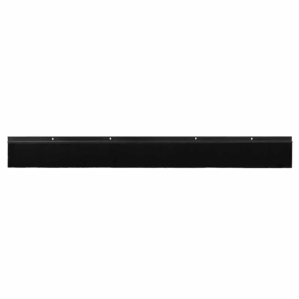 Screw-on Door Brush Seals 6 pcs Black 100 cm Aluminium Alloy