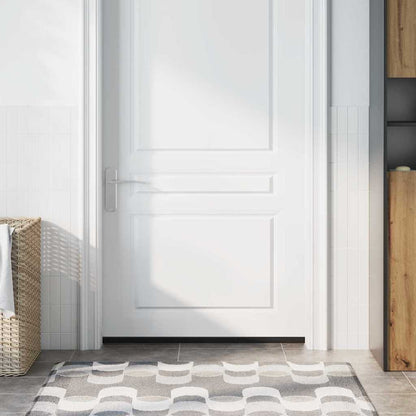 Screw-on Door Brush Seals 12 pcs Black 100 cm Aluminium Alloy