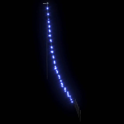 LED Christmas Tree with Ground Spikes Blue 182 cm Metal
