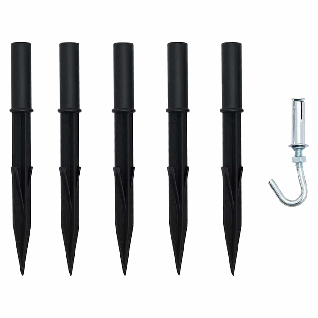 LED Christmas Tree with Ground Spikes Cool White 306 cm Metal