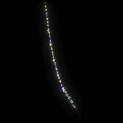 LED Christmas Tree with Ground Spikes Multicolour 306 cm Metal