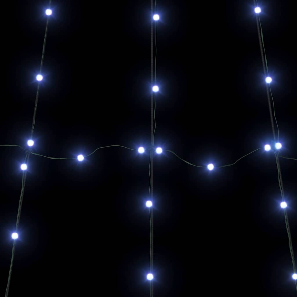 LED Christmas Tree with Ground Spikes Blue 306 cm Metal