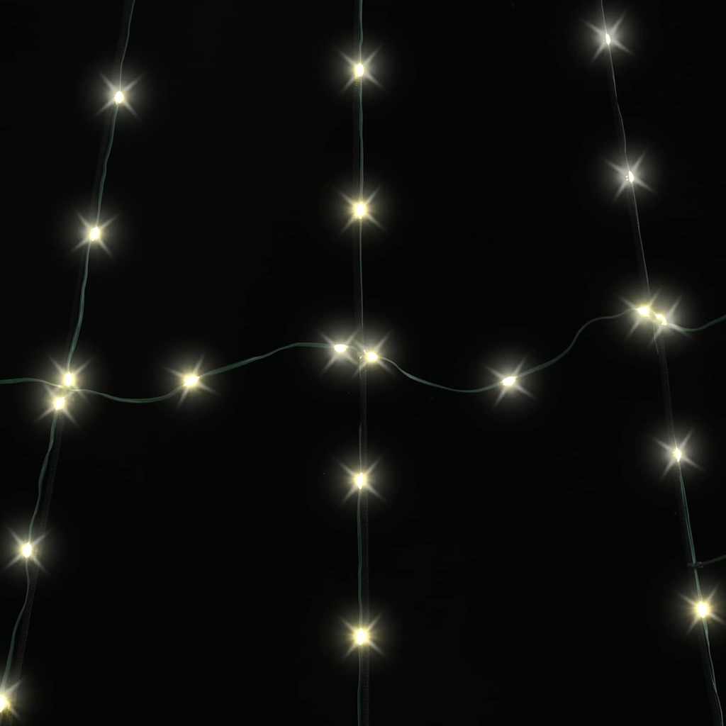 LED Christmas Tree with Ground Spikes Warm White 511 cm Metal