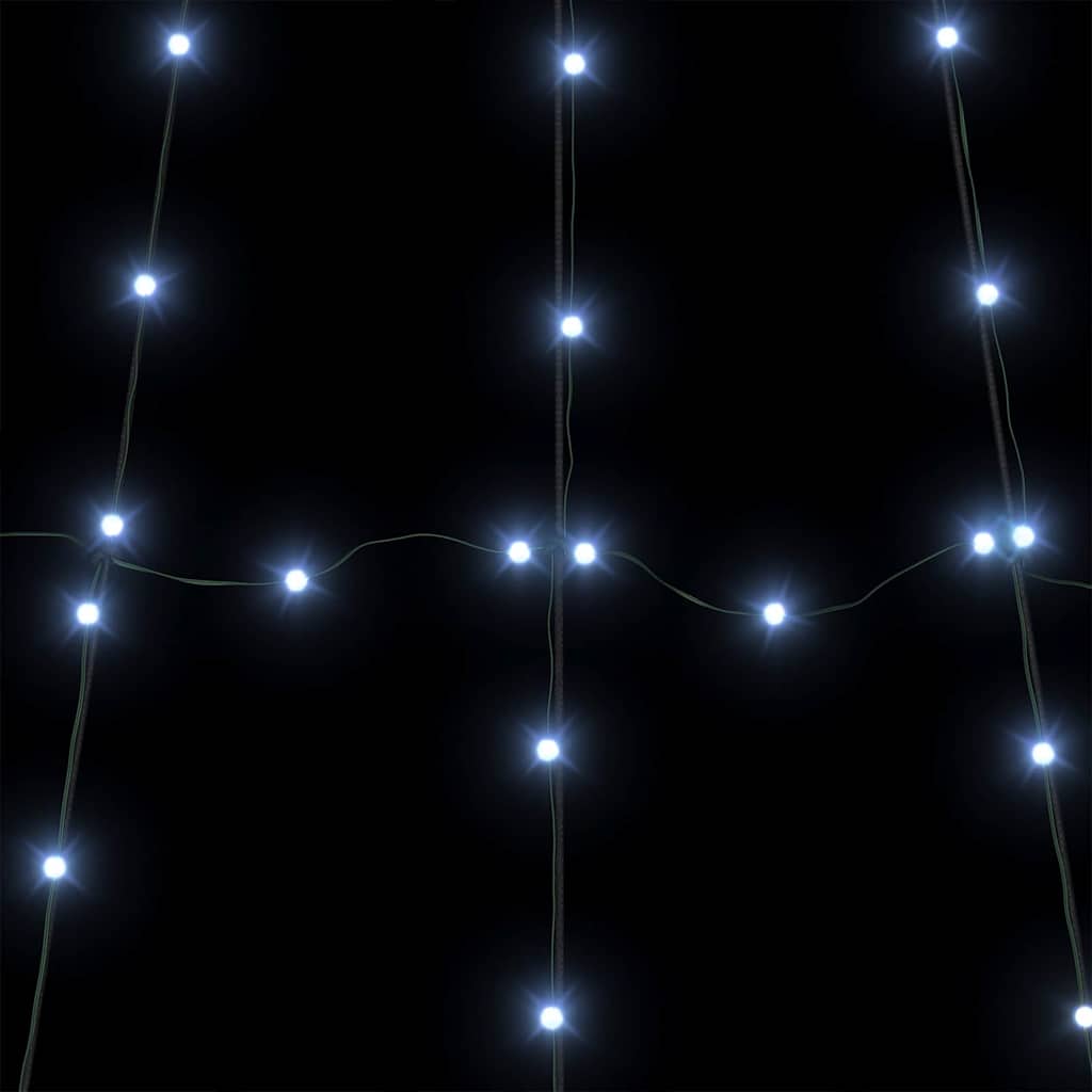 LED Christmas Tree with Ground Spikes Cool White 511 cm Metal