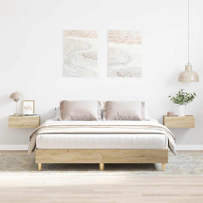 Bed Frame 2 pcs Sonoma 152 x 203 cm Engineered Wood