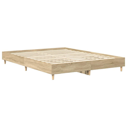Bed Frame 2 pcs Sonoma 152 x 203 cm Engineered Wood