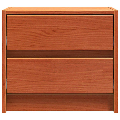Bedside Tables Wax Brown 40 x 30.5 x 35.5 cm Pine Wood