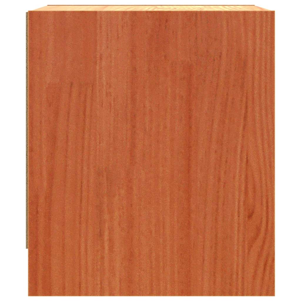 Bedside Tables Wax Brown 40 x 30.5 x 35.5 cm Pine Wood