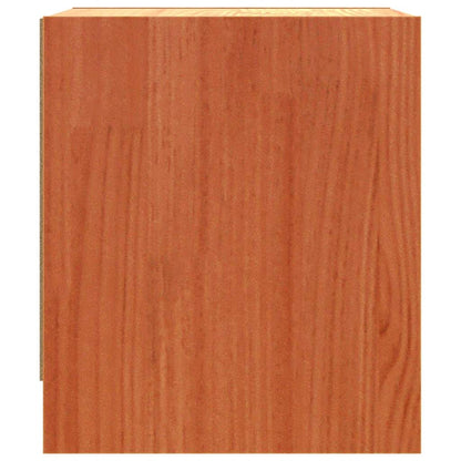 Bedside Tables Wax Brown 40 x 30.5 x 35.5 cm Pine Wood