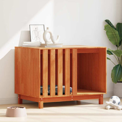 Dog House Wax Brown 100 x 70 x 70 cm Solid Pine Wood