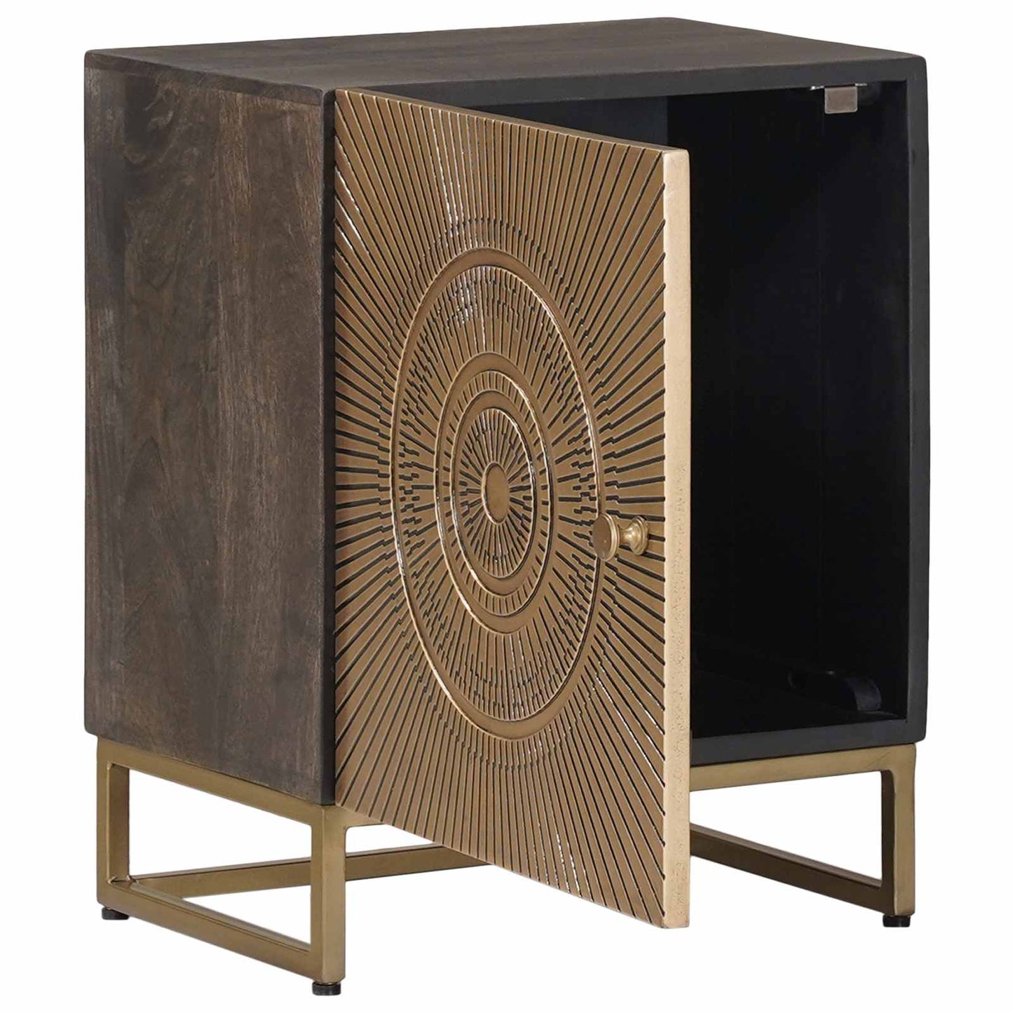 Handmade Bedside Cabinet Coffee Brown 40 x 30 x 50 cm