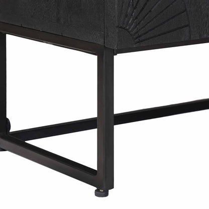 TV Cabinet with Drawer with Shelf Black 105 x 30 x 54 cm
